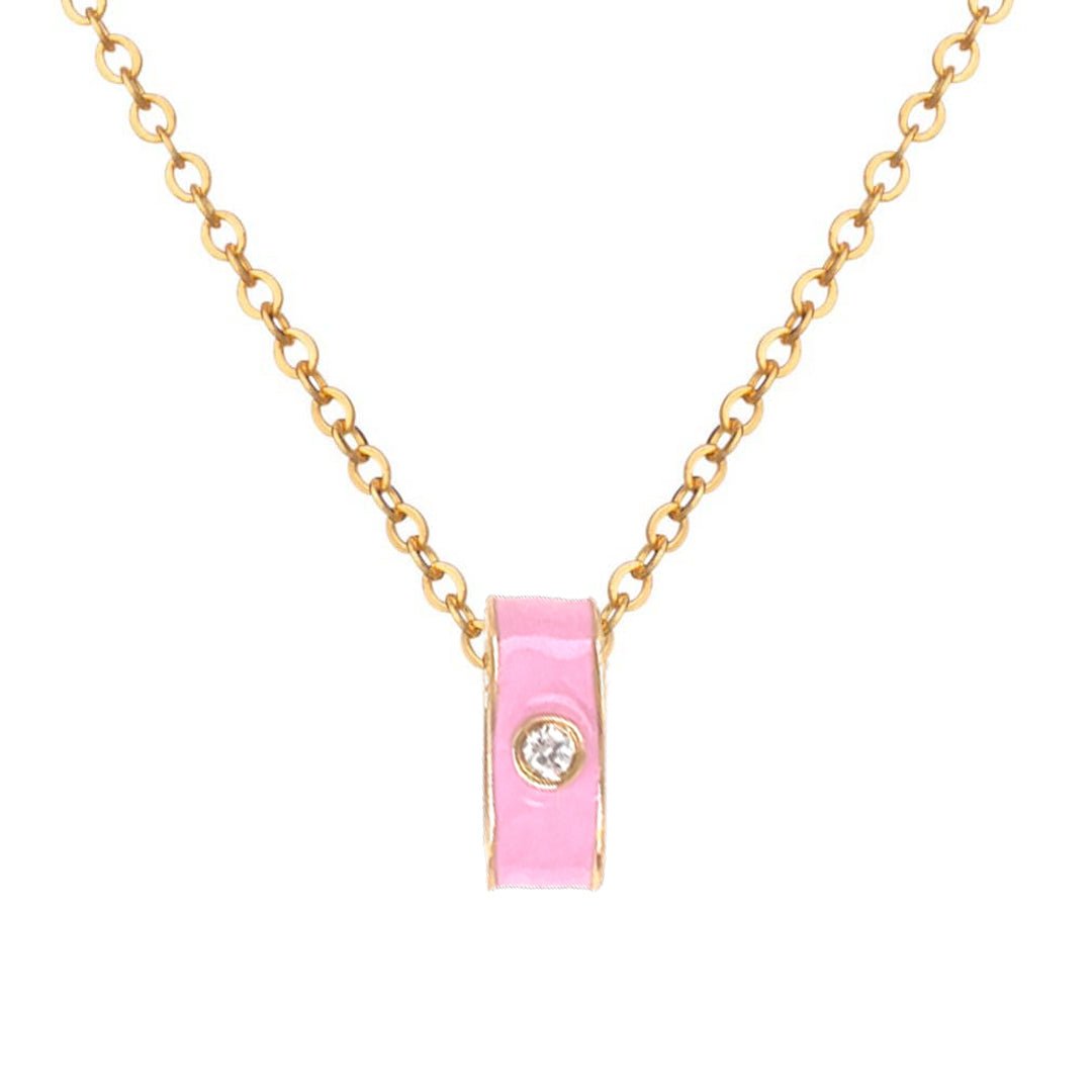 Bubblegum Pink Necklace - Baby FitaihiBubblegum Pink Necklace