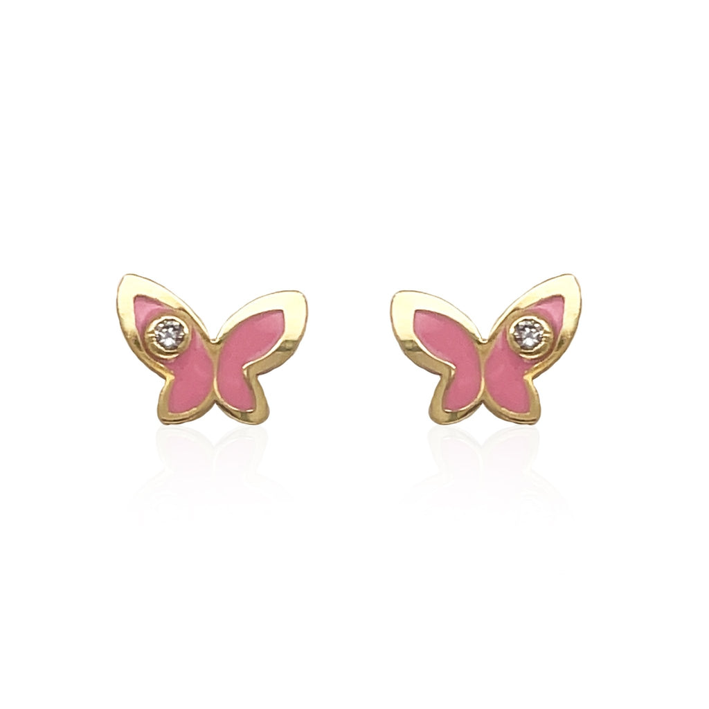 Butterfly Diamond Earrings - Baby FitaihiButterfly Diamond Earrings