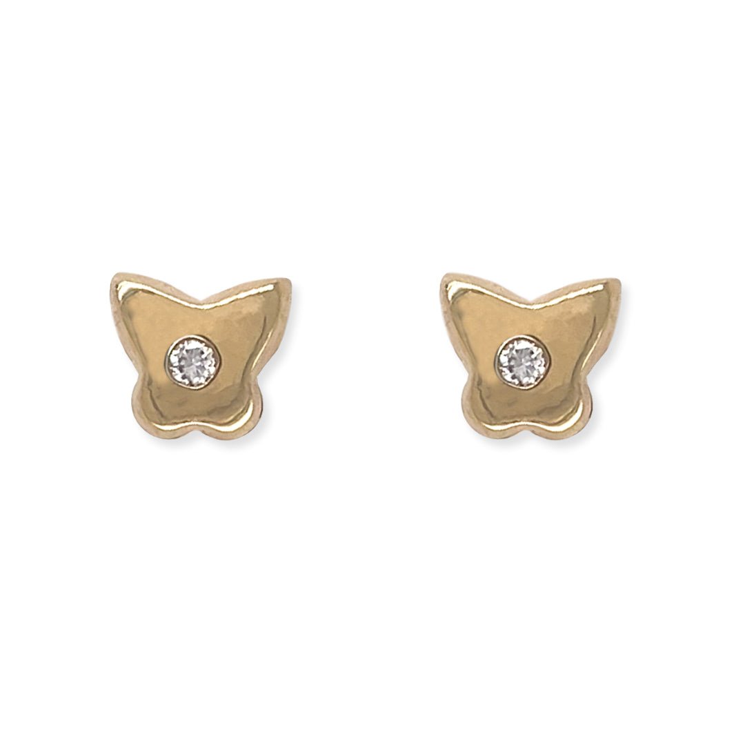 Butterfly Diamond Earrings - Baby FitaihiButterfly Diamond Earrings