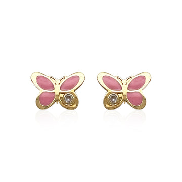 Butterfly Diamond Earrings - Baby FitaihiButterfly Diamond Earrings