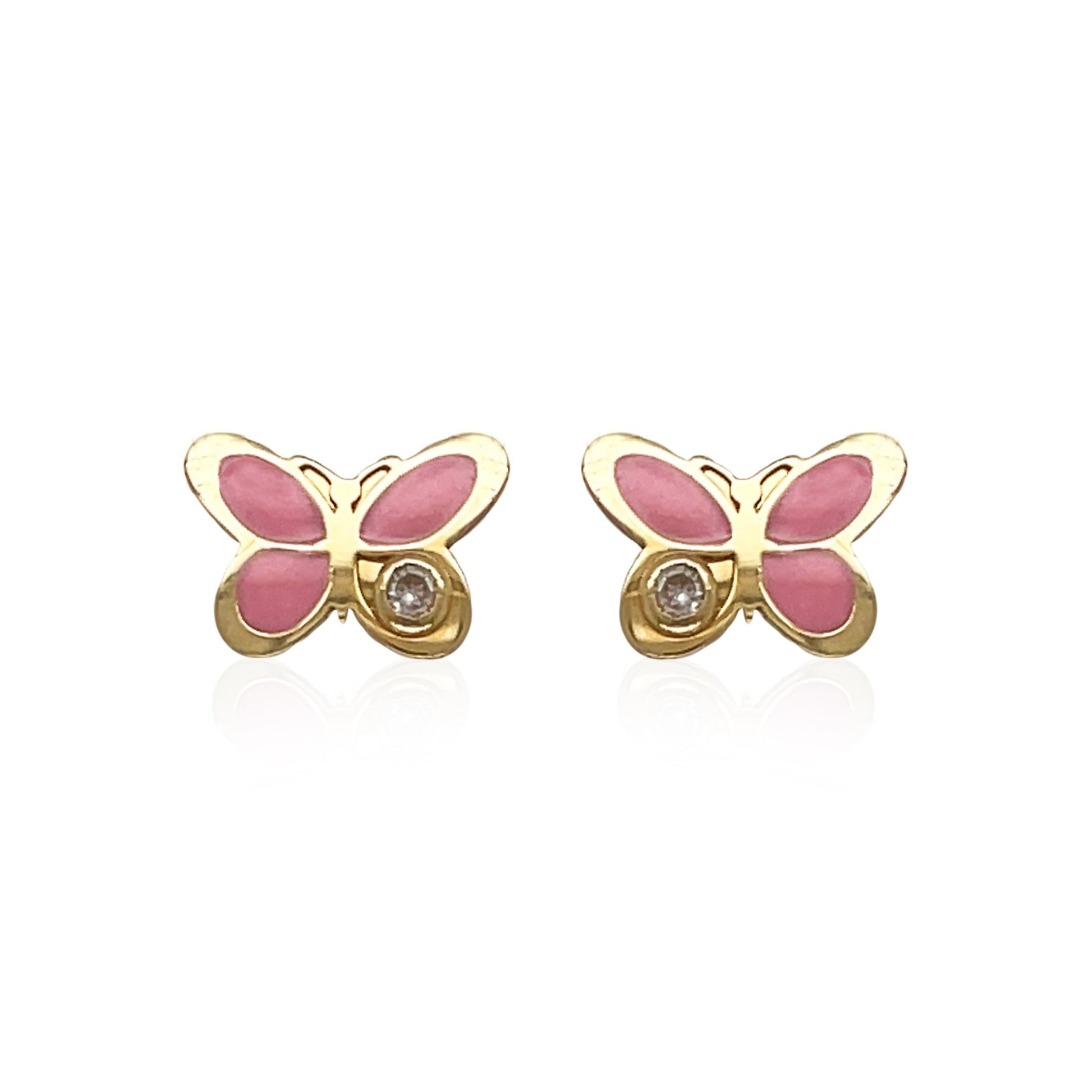 Butterfly Diamond Earrings - Baby FitaihiButterfly Diamond Earrings