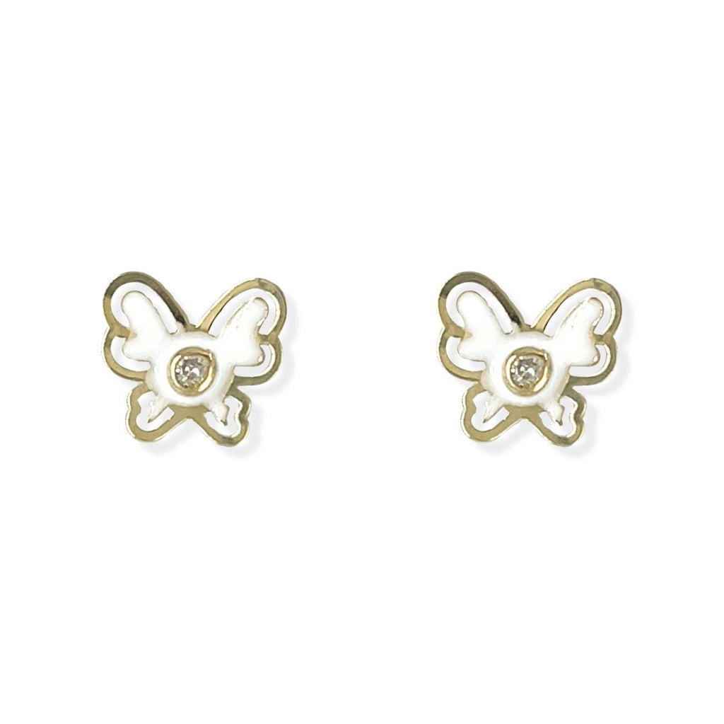 Butterfly Enamel Earrings - Baby FitaihiButterfly Enamel Earrings