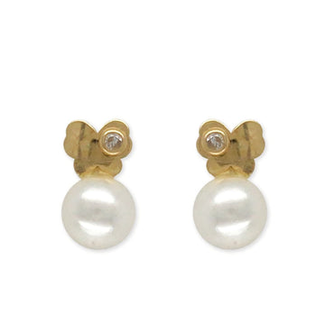 Butterfly Shaped Pearl Earrings - Baby FitaihiButterfly Shaped Pearl Earrings