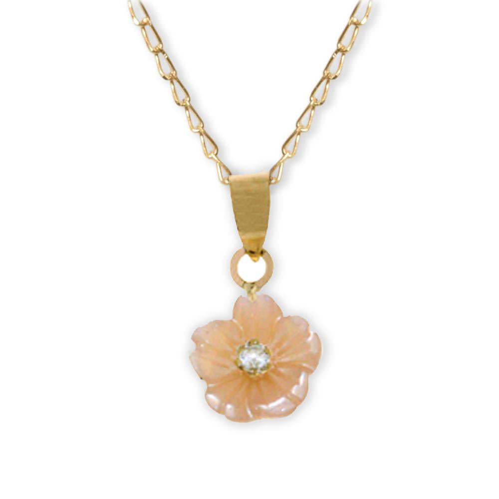 Cherry Blossom Diamond Necklace - Baby FitaihiCherry Blossom Diamond Necklace