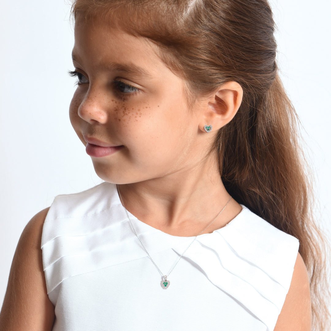 Diamond and Emerald Necklace - Baby FitaihiDiamond and Emerald Necklace