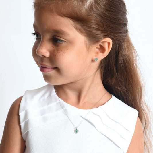 Diamond and Emerald Necklace - Baby FitaihiDiamond and Emerald Necklace