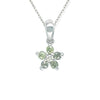 Diamond and Green Sapphire Rose Set - Baby FitaihiDiamond and Green Sapphire Rose Set