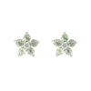 Diamond and Green Sapphire Rose Set - Baby FitaihiDiamond and Green Sapphire Rose Set