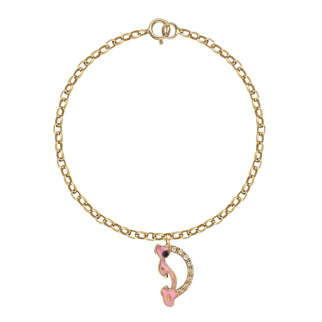 Diamond Dolphin Bracelet - Baby FitaihiDiamond Dolphin Bracelet