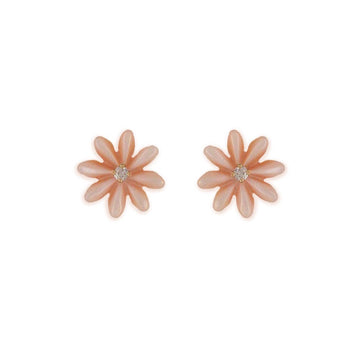 Diamond Floral Earrings - Baby FitaihiDiamond Floral Earrings