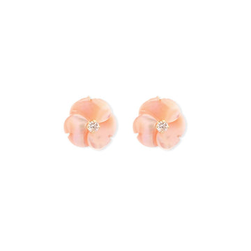 Diamond Floral Earrings - Baby FitaihiDiamond Floral Earrings