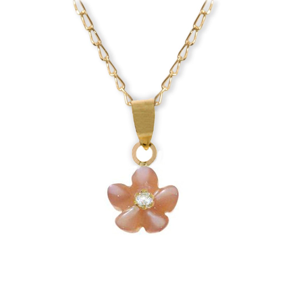 Diamond Floral Necklace - Baby FitaihiDiamond Floral Necklace
