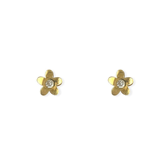 Diamond Flower Stud - Baby FitaihiDiamond Flower Stud