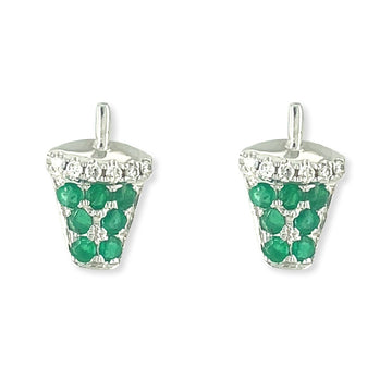 Diamond Fruit Earrings - Baby FitaihiDiamond Fruit Earrings