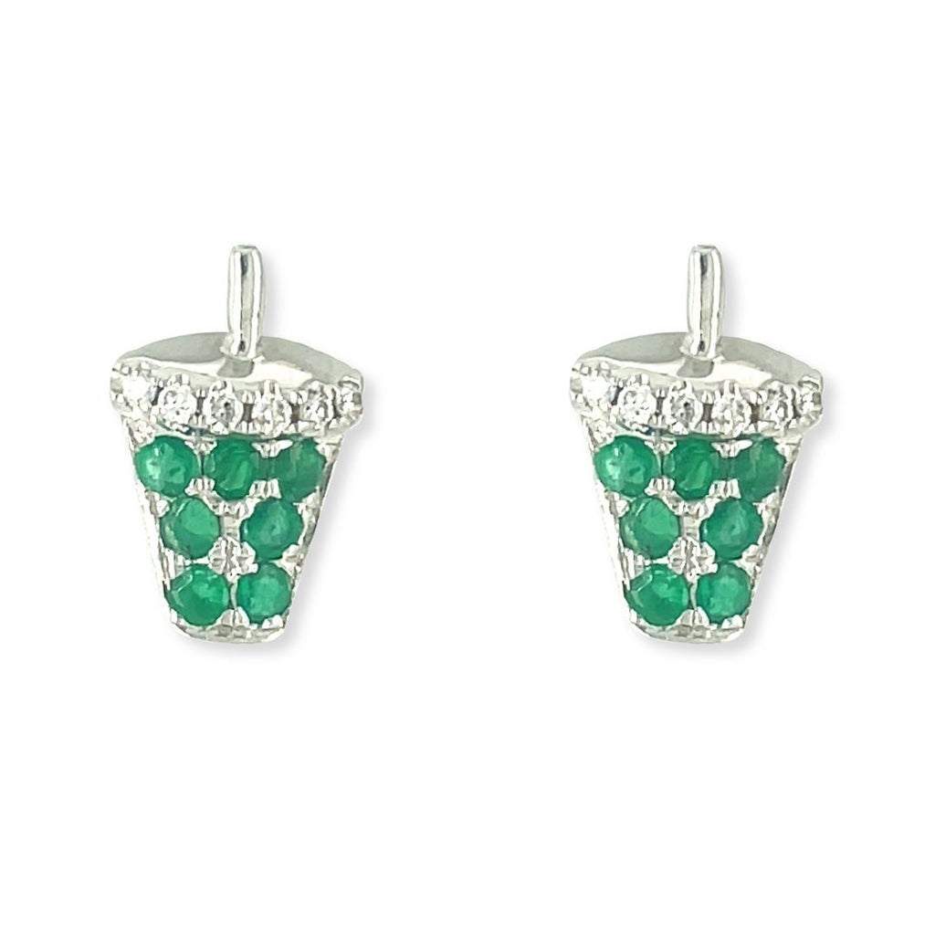 Diamond Fruit Earrings - Baby FitaihiDiamond Fruit Earrings