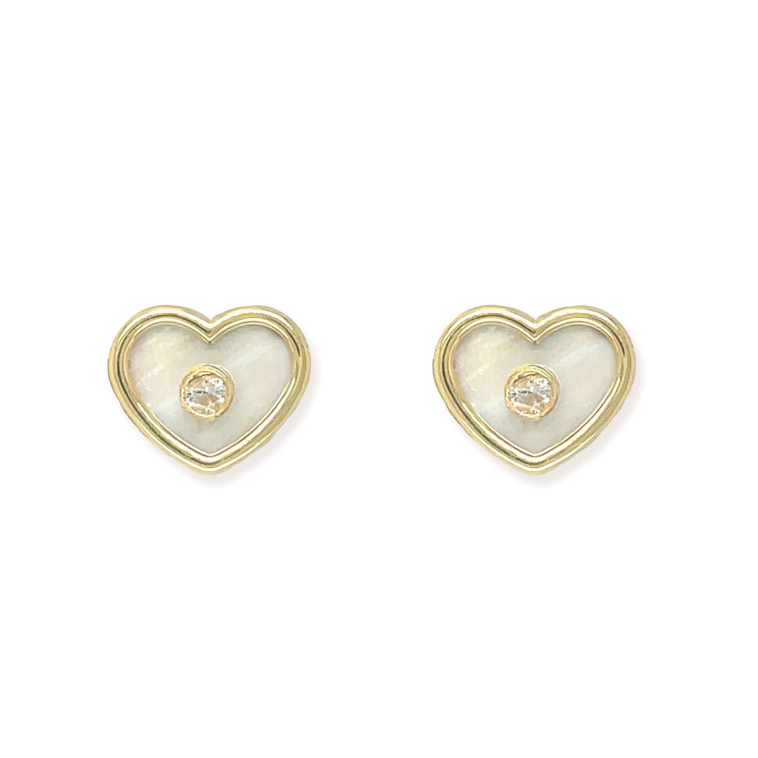 Diamond Heart Earrings - Baby FitaihiDiamond Heart Earrings