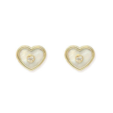 Diamond Heart Earrings - Baby FitaihiDiamond Heart Earrings