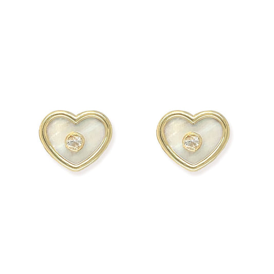 Diamond Heart Earrings - Baby FitaihiDiamond Heart Earrings