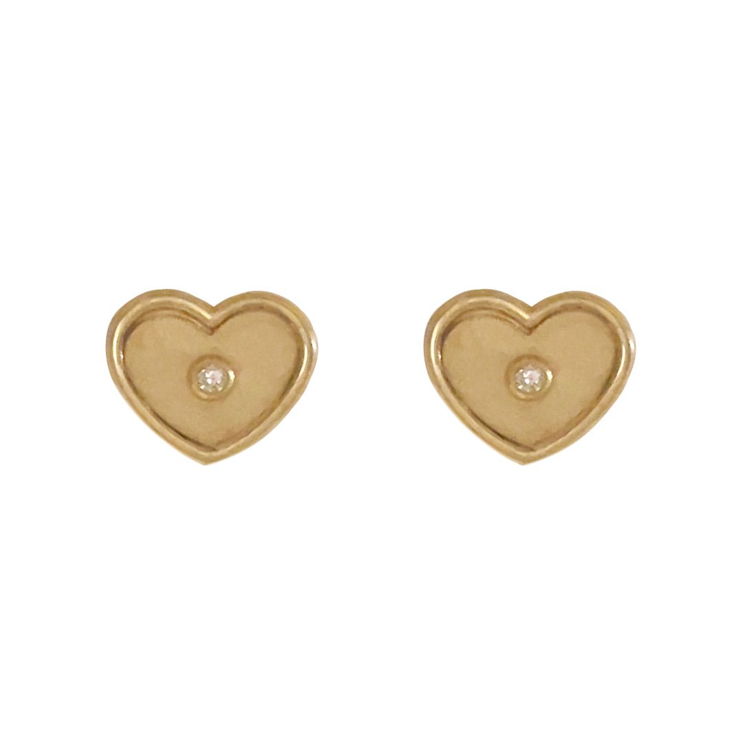 Diamond Heart Stud - Baby FitaihiDiamond Heart Stud