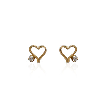 Diamond Heart Stud - Baby FitaihiDiamond Heart Stud