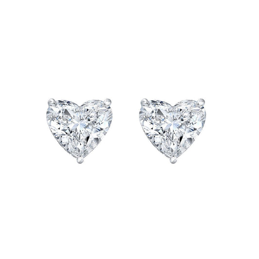 Diamond Heart Studs - Baby FitaihiDiamond Heart Studs