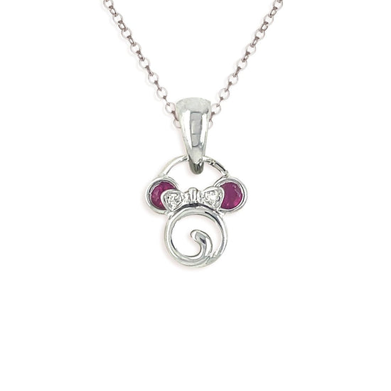 Diamond Kitty Necklace - Baby FitaihiDiamond Kitty Necklace