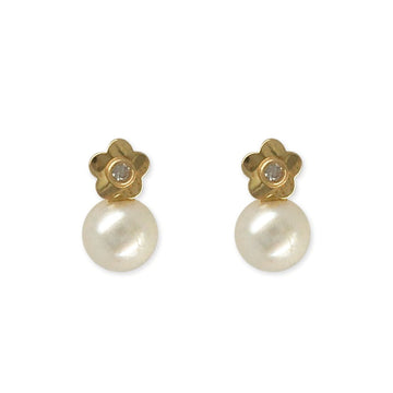 Diamond & Pearl Earrings - Baby FitaihiDiamond & Pearl Earrings