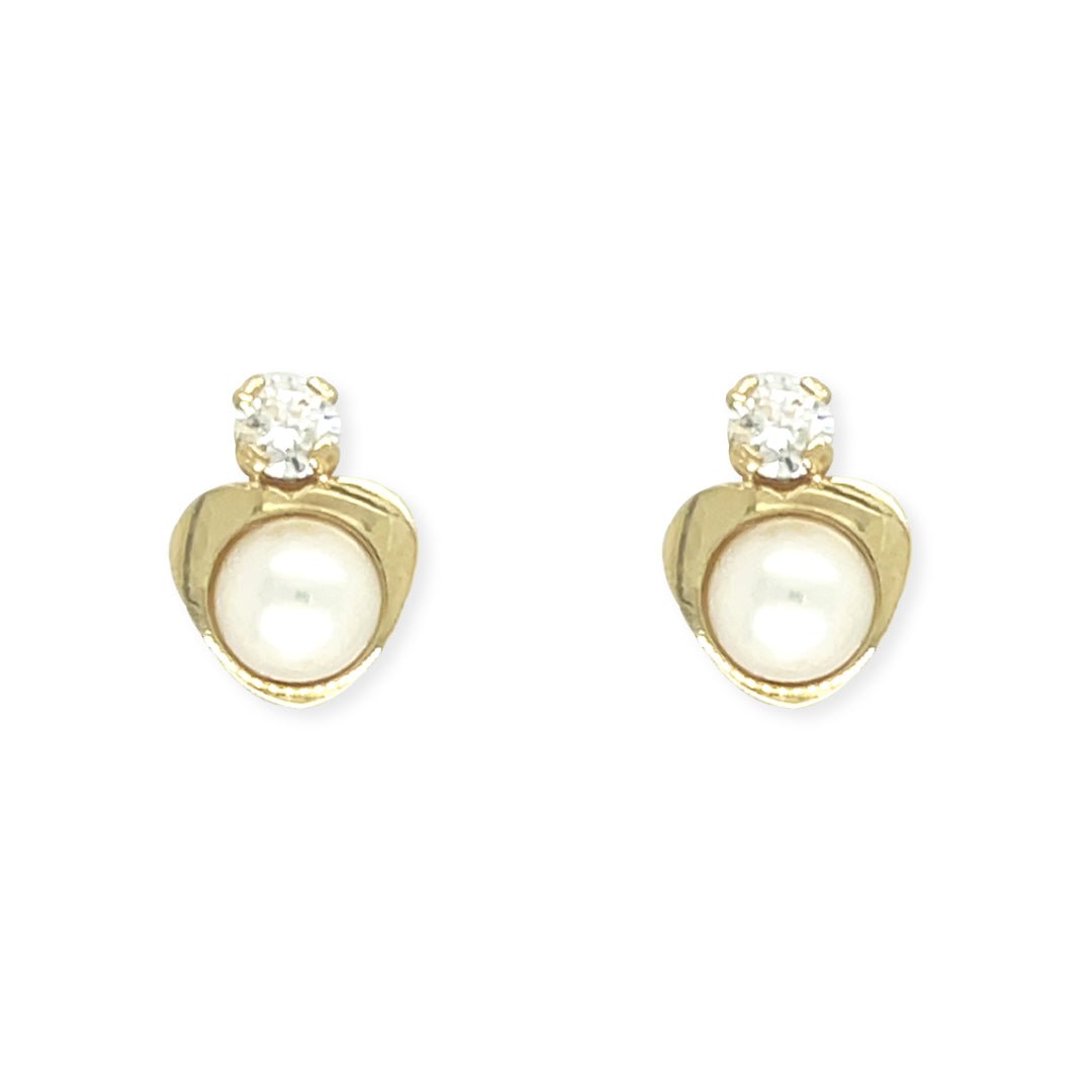 Diamond & Pearl Earrings - Baby FitaihiDiamond & Pearl Earrings