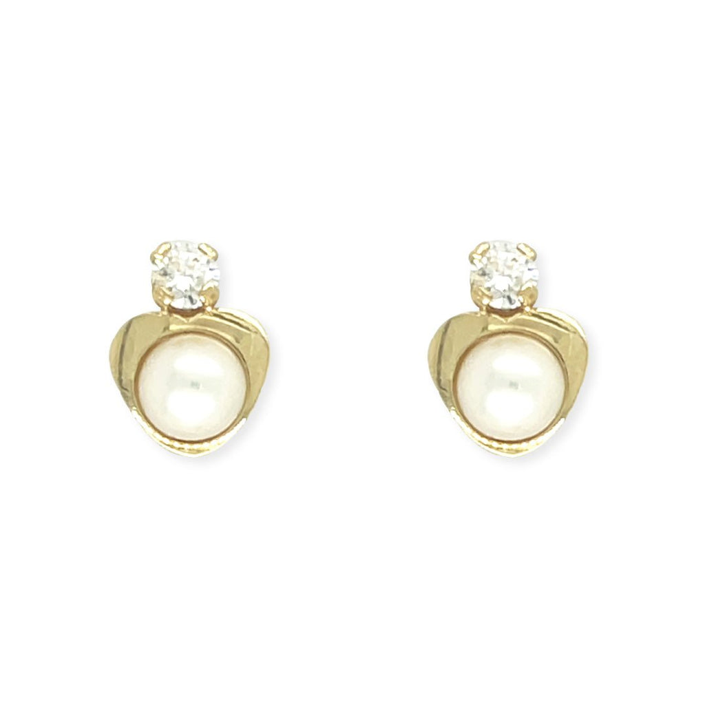 Diamond & Pearl Earrings - Baby FitaihiDiamond & Pearl Earrings