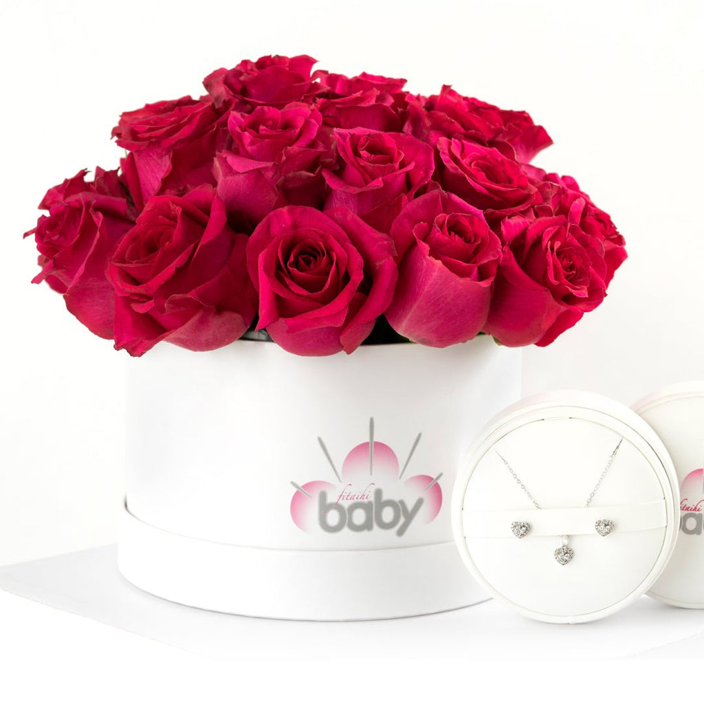 Diamond Set and Red Roses - Baby FitaihiDiamond Set and Red Roses
