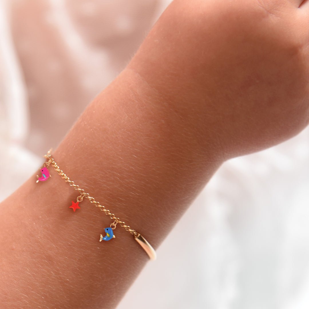 Dolphin & Star Bracelet - Baby FitaihiDolphin & Star Bracelet