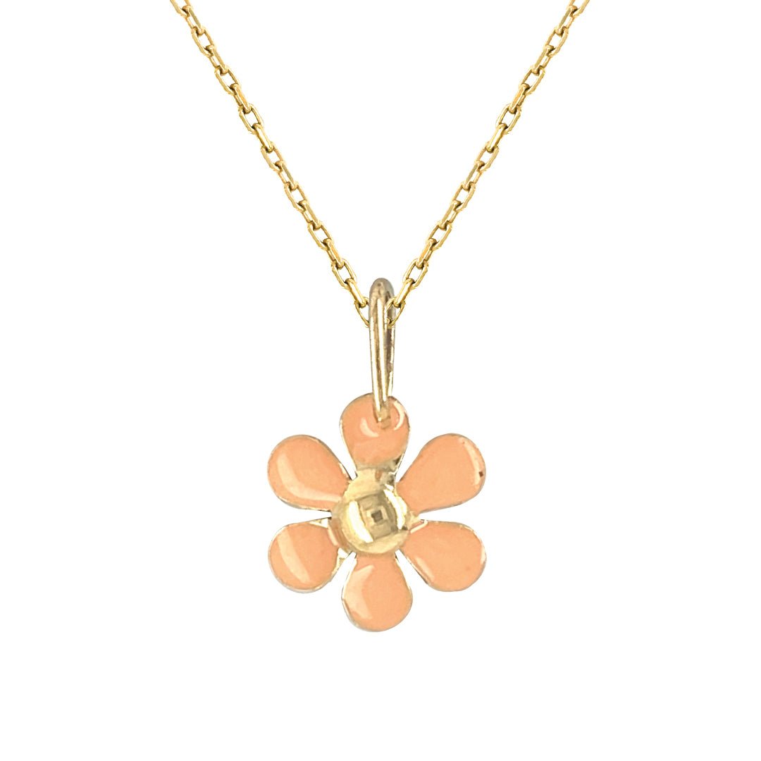 Enamel Flower Necklace - Baby FitaihiEnamel Flower Necklace