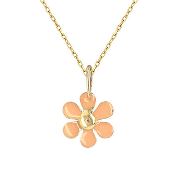 Enamel Flower Necklace - Baby FitaihiEnamel Flower Necklace