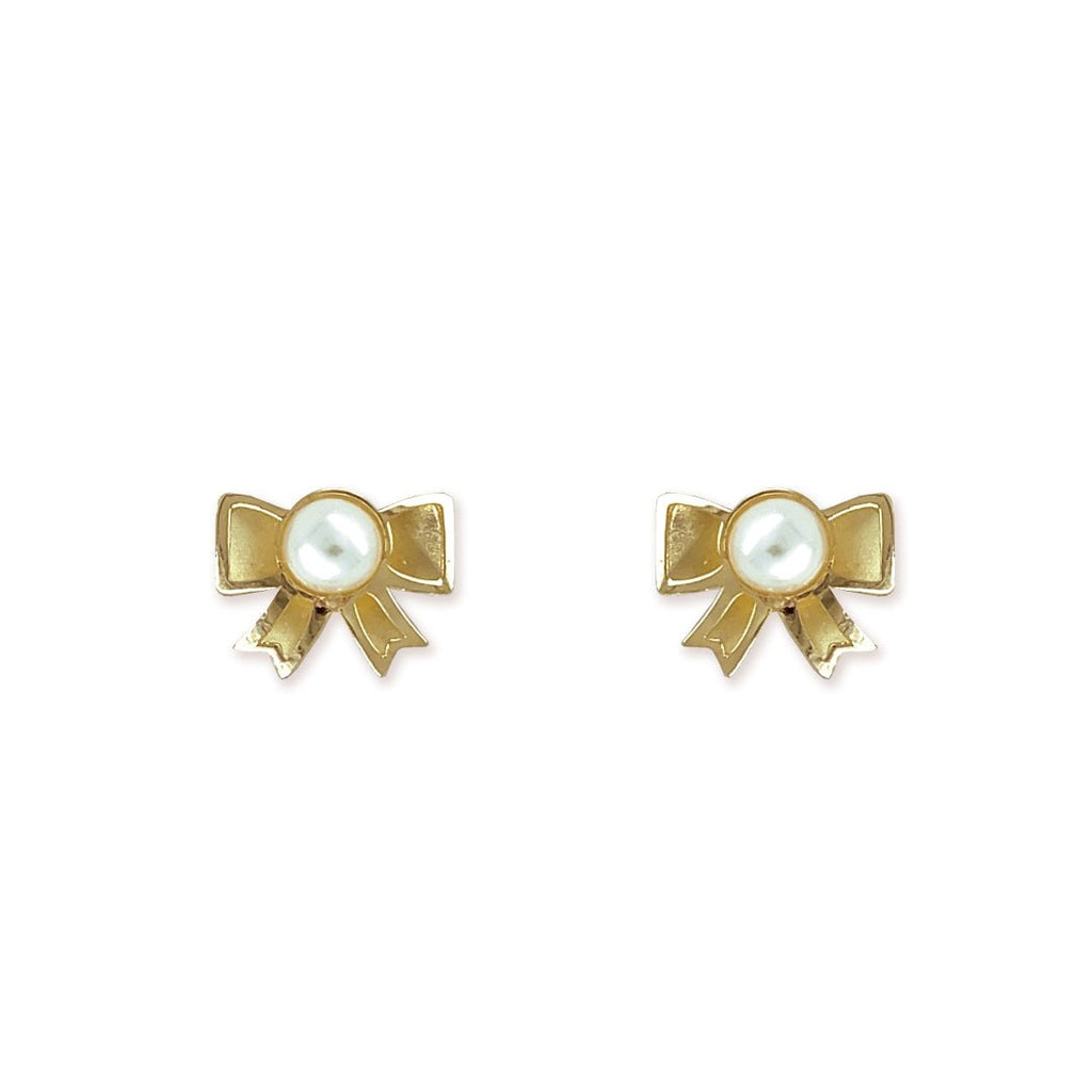 Gold and Pearl Earrings - Baby FitaihiGold and Pearl Earrings