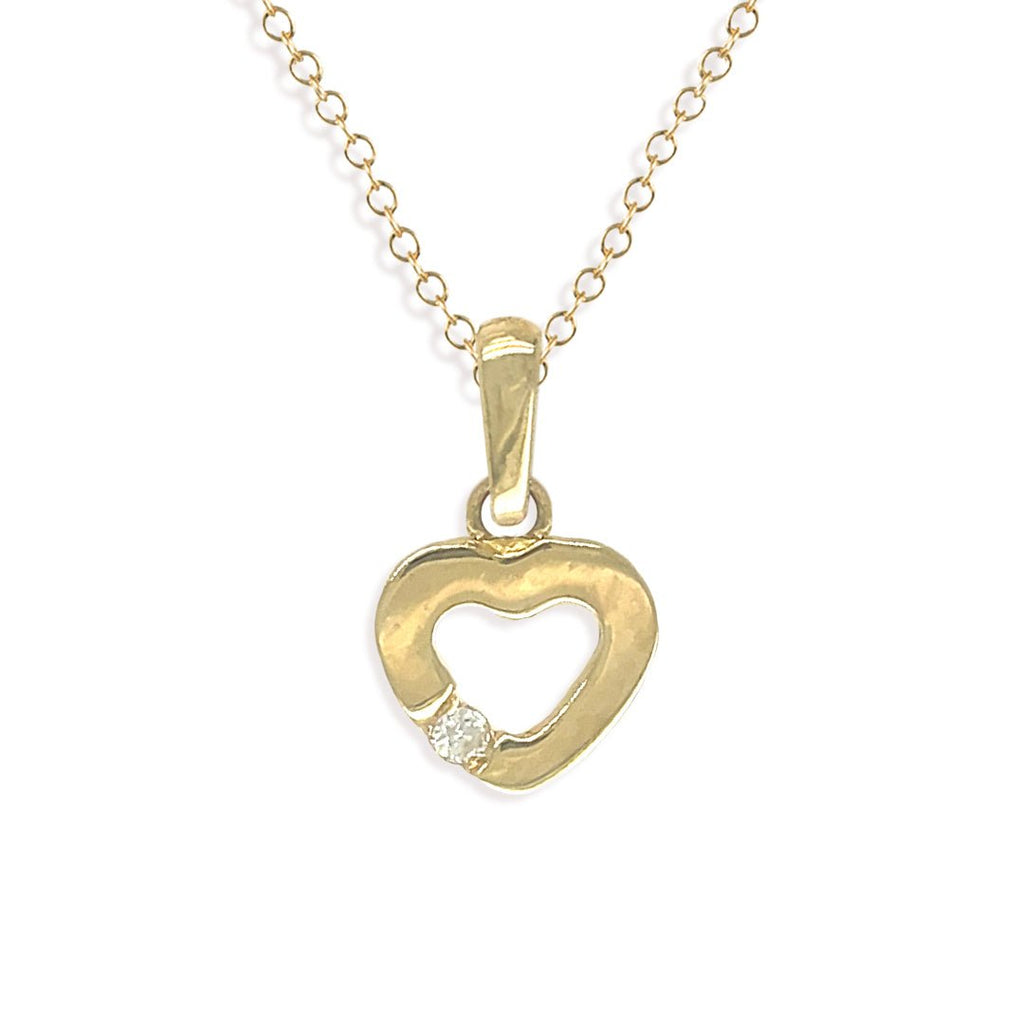 Golden Heart Necklace - Baby FitaihiGolden Heart Necklace