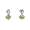 Green Sapphire Earrings - Baby FitaihiGreen Sapphire Earrings