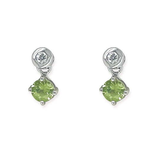 Green Sapphire Earrings - Baby FitaihiGreen Sapphire Earrings