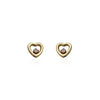 Heart And Diamond Earrings - Baby FitaihiHeart And Diamond Earrings