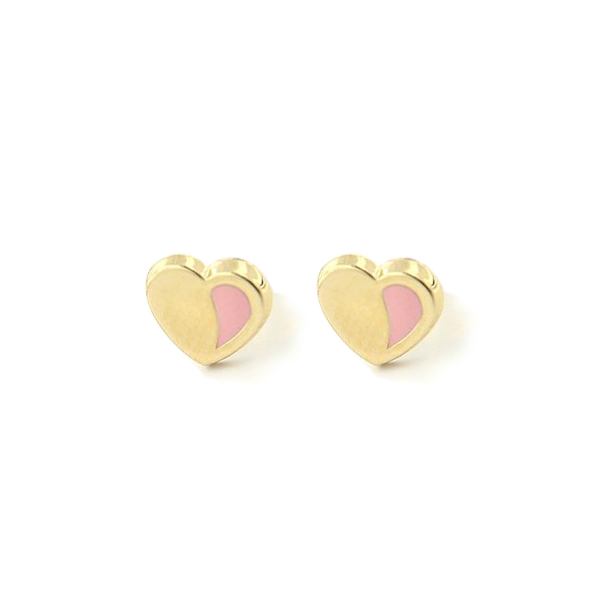 Heart shaped 2024 earrings gold