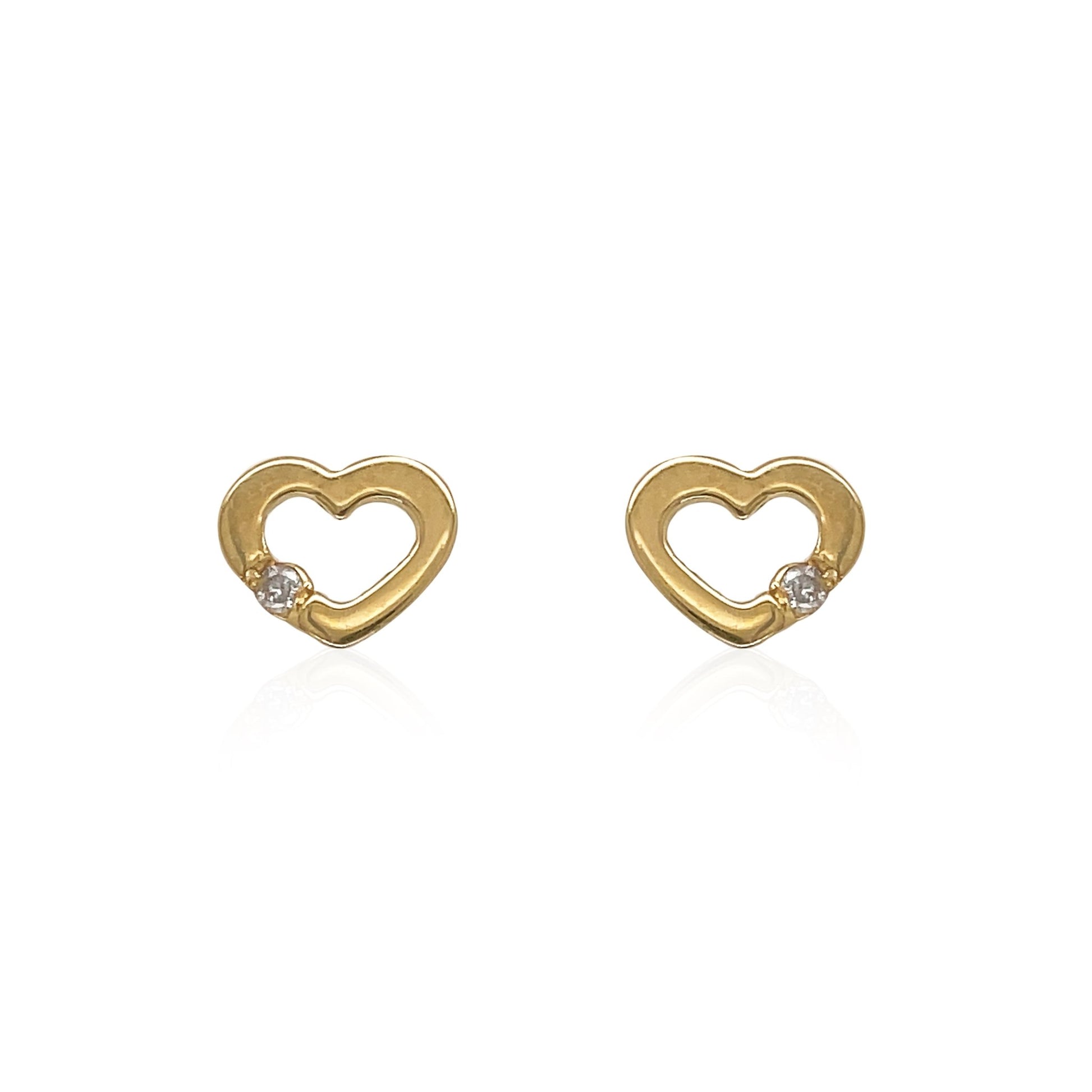 Heart Shaped Earrings - Baby FitaihiHeart Shaped Earrings