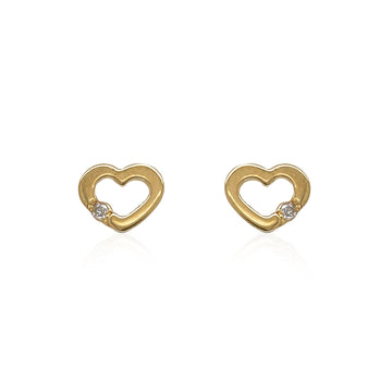 Heart Shaped Earrings - Baby FitaihiHeart Shaped Earrings