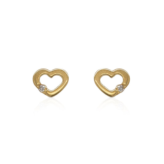 Heart Shaped Earrings - Baby FitaihiHeart Shaped Earrings