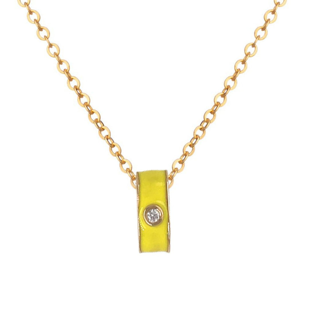 Lemon Yellow Necklace - Baby FitaihiLemon Yellow Necklace