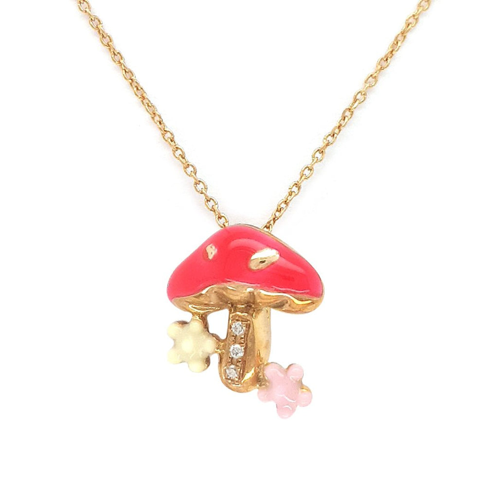 Mini Mushroom Necklace - Baby FitaihiMini Mushroom Necklace