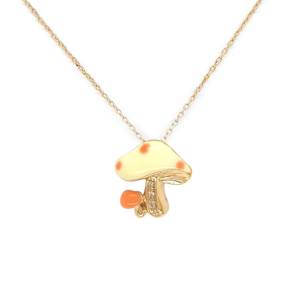Mini Mushroom Necklace - Baby FitaihiMini Mushroom Necklace