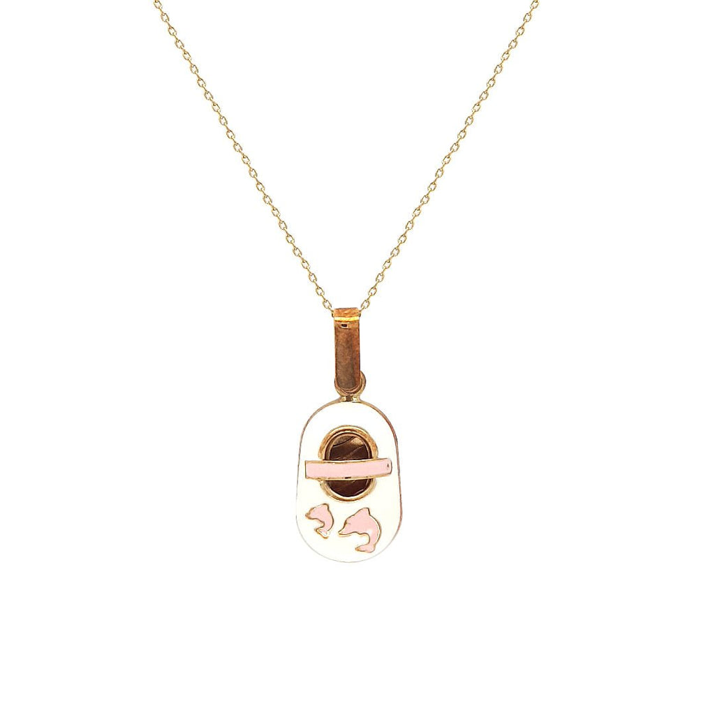 Mini Pink Dolphin Shoe Necklace - Baby FitaihiMini Pink Dolphin Shoe Necklace