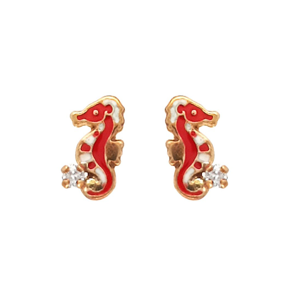 Mini Sea Horse Earrings - Baby FitaihiMini Sea Horse Earrings