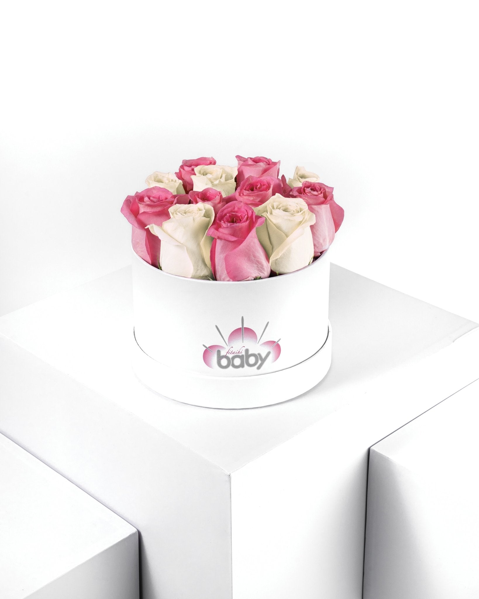 Mix Creme and Dark Pink Roses - Baby FitaihiMix Creme and Dark Pink Roses