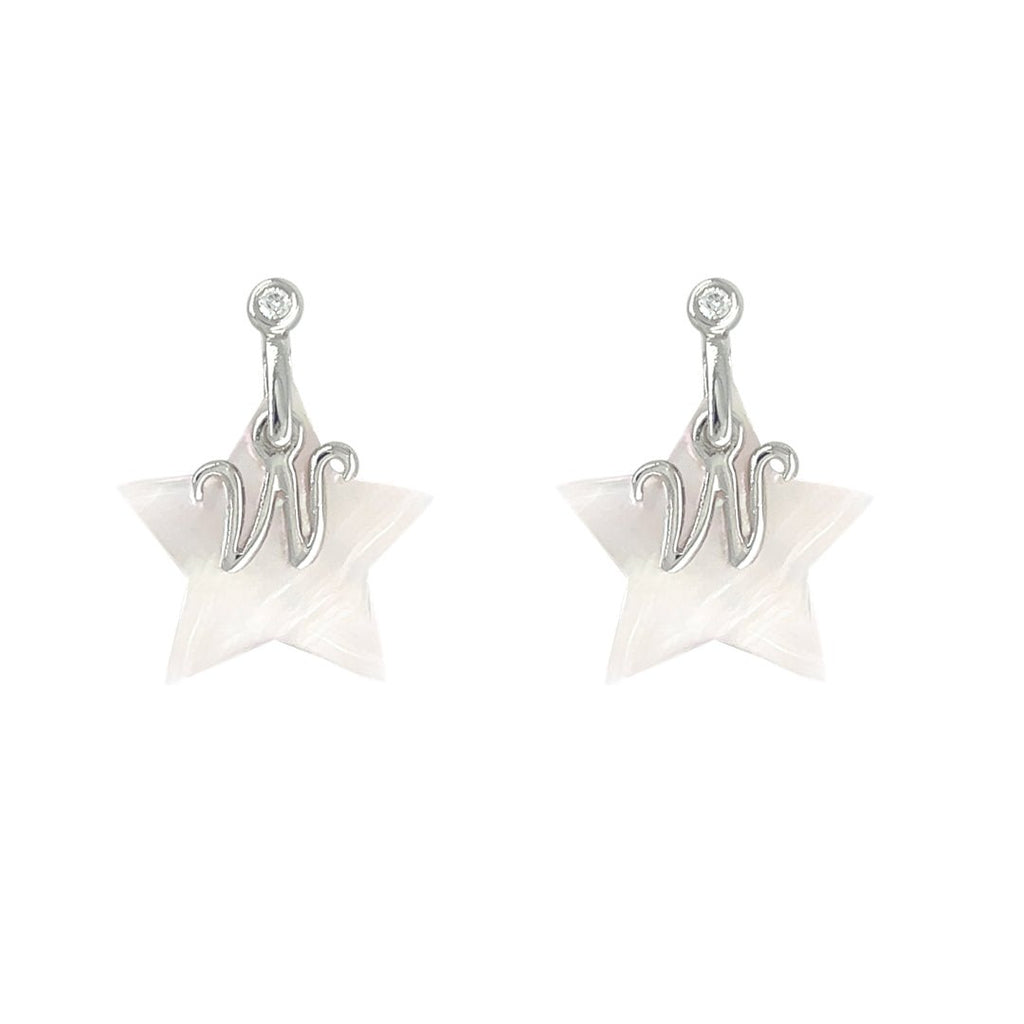 My Name Starts With "W" Star Earrings - Baby FitaihiMy Name Starts With "W" Star Earrings