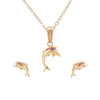 Necklace & Earrings Dolphin Set - Baby FitaihiNecklace & Earrings Dolphin Set